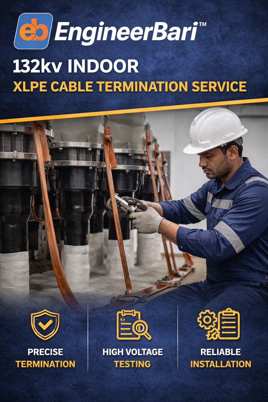 132kV Indoor XLPE Cable Termination Service